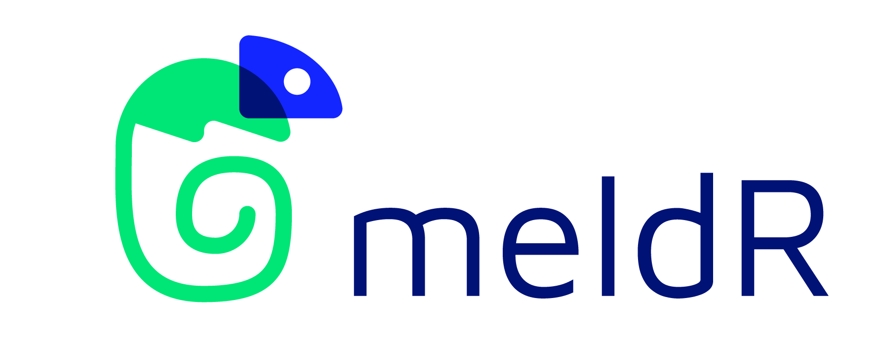 meldR logo with chameleon
